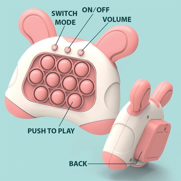 Pop Quick Push Sensory Game Console - Stress Relief Toy for Kids and Adults
