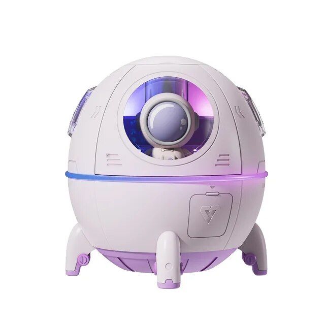 Compact Astronaut USB Air Humidifier with Colorful LED Lights