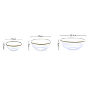 nordic glass dinner plates set, view 4 - MRSLM