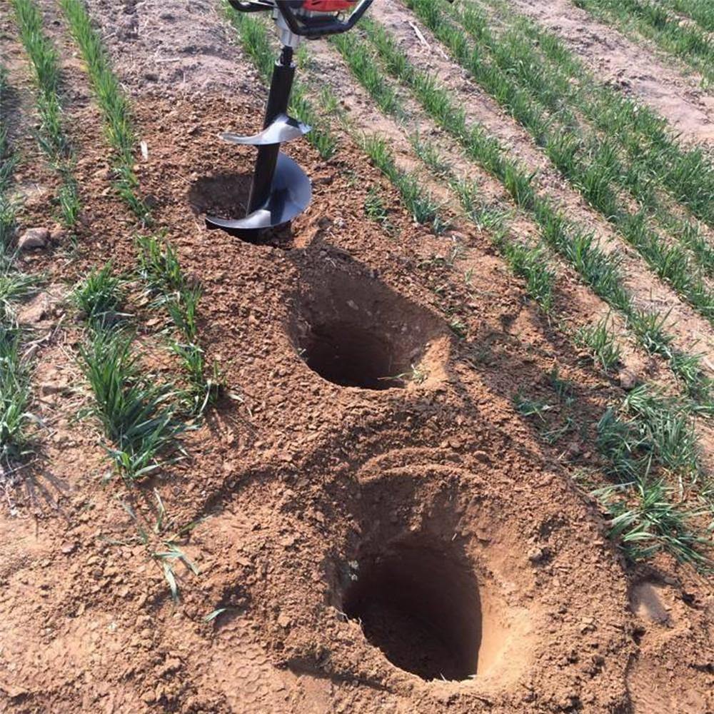 40/60/100mm x 800mm Earth Auger Drill Bit Fence Borer For Petrol Post Hole Digger Garden Tool - MRSLM