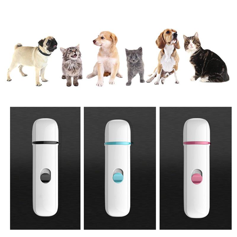 Electric Dog Nail Grinder Rechargeable Pet Nail File Portable Cat Paw Trimmer Nail Clipper - MRSLM