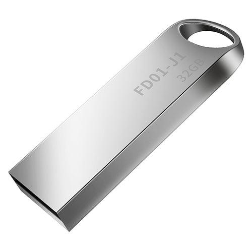 Maibenben USB 2.0 32G Flash Drive Metal Pen Drive Storage USB Flash Disk Silver - MRSLM