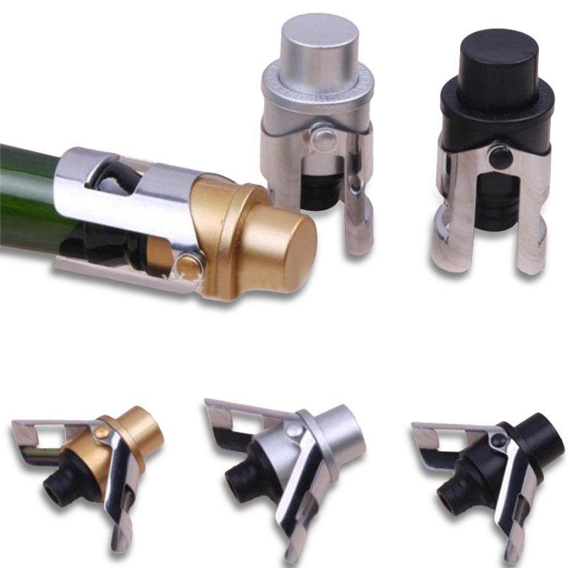 Stainless Steel Champagne Stopper Gold/Silver Sparkling Wine Bottle Plug Sealer Wings Design Wine Bottler Stoppers - MRSLM