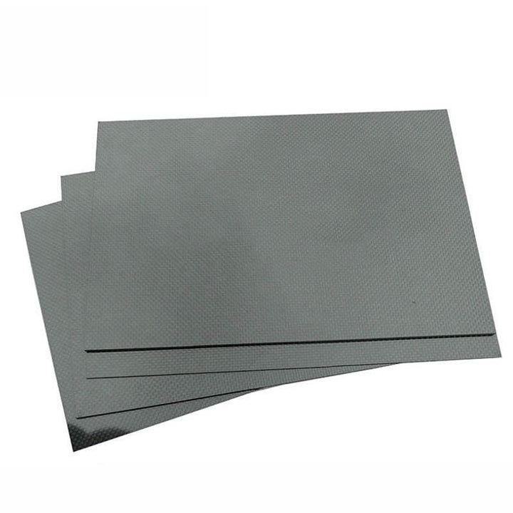 200x300x(0.5-5)mm 3K Black Plain Weave Carbon Fiber Plate Sheet Glossy Carbon Fiber Board Panel High Composite RC Material - MRSLM
