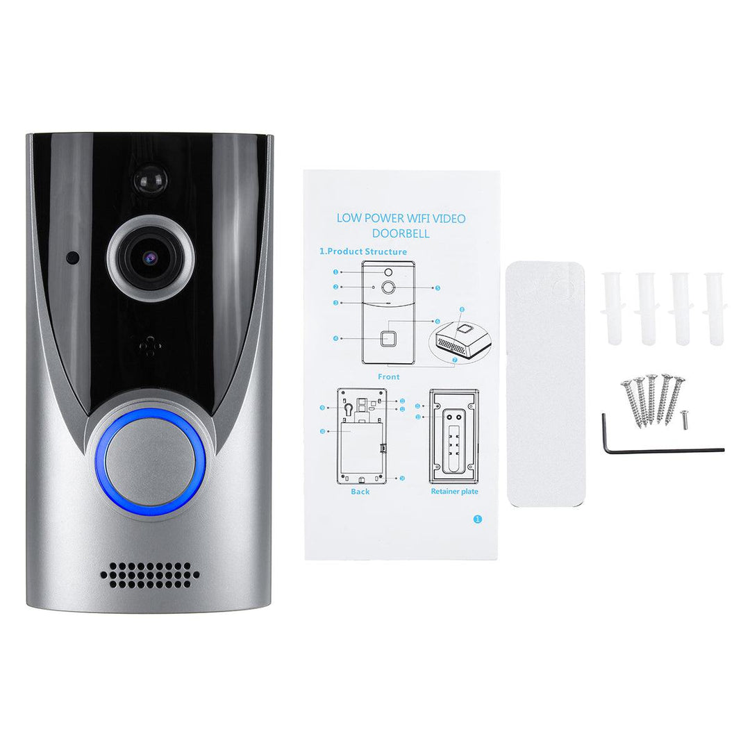 Wireless WiFi Video Doorbell Camera Intercom IR Smart Home Security Door Bell - MRSLM