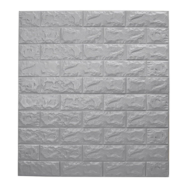 Large 3D Waterproof Tile Brick Wall Sticker Self-adhesive Foam Panel 70*77cm House Decor - MRSLM