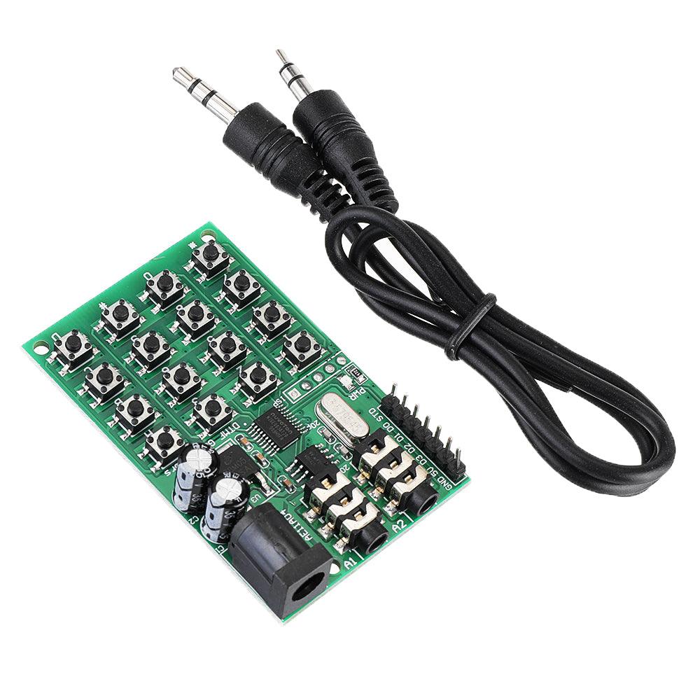 AE11A04 DTMF Audio Signal Generator Module Voice Dual Encoder Transmitter Board for MCU Keyboard 5 - 24VDC - MRSLM