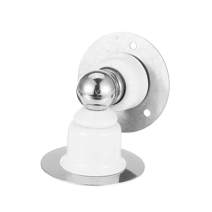 Stainless Steel Magnetic Door Stopper Sticker Free Punching Toilet Bedroom Door Suction - MRSLM