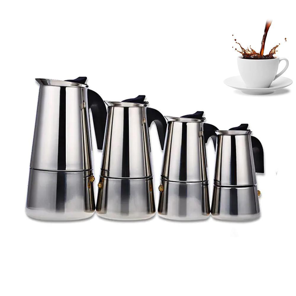 Stainless Steel Mocha Espresso Percolator Coffee Pot Stainless Steel Coffee Cup - MRSLM