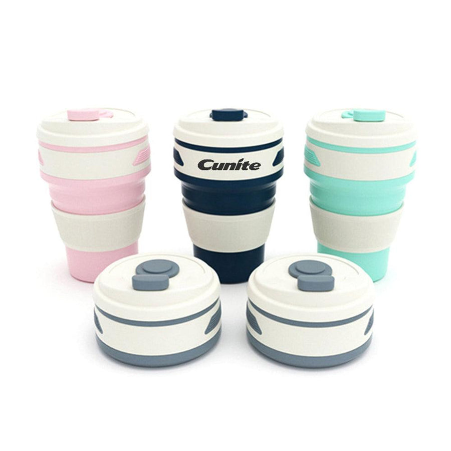 Cuntie TC2036 Silicone Collapsible Coffee Cup Silica Gel Folding Cup 350ML Large Capacity Food Grade Silicone Water Cup - MRSLM