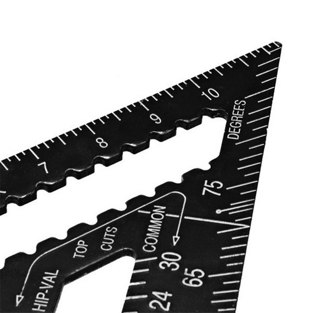 Raitool AR01 43X30X30cm Metric Aluminum Alloy Triangle Ruler Black Triangular Ruler - MRSLM