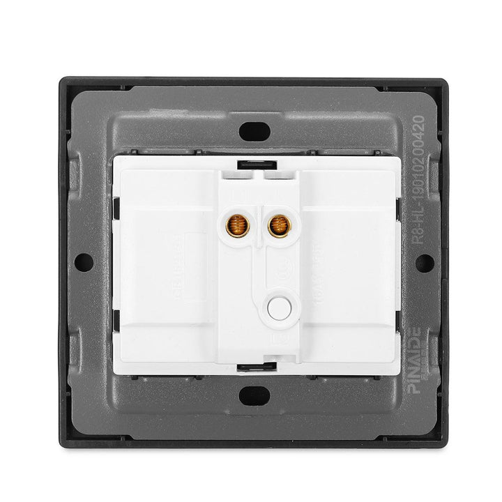 1/2/3/4Gang Wall Touch Switch Tempered Glass Panel LED Light Free Click Switch Control - MRSLM