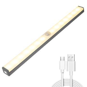 10-36LEDs Under Closet Light Motion Sensor USB Rechargeable Magnetic Strip Lamp - MRSLM