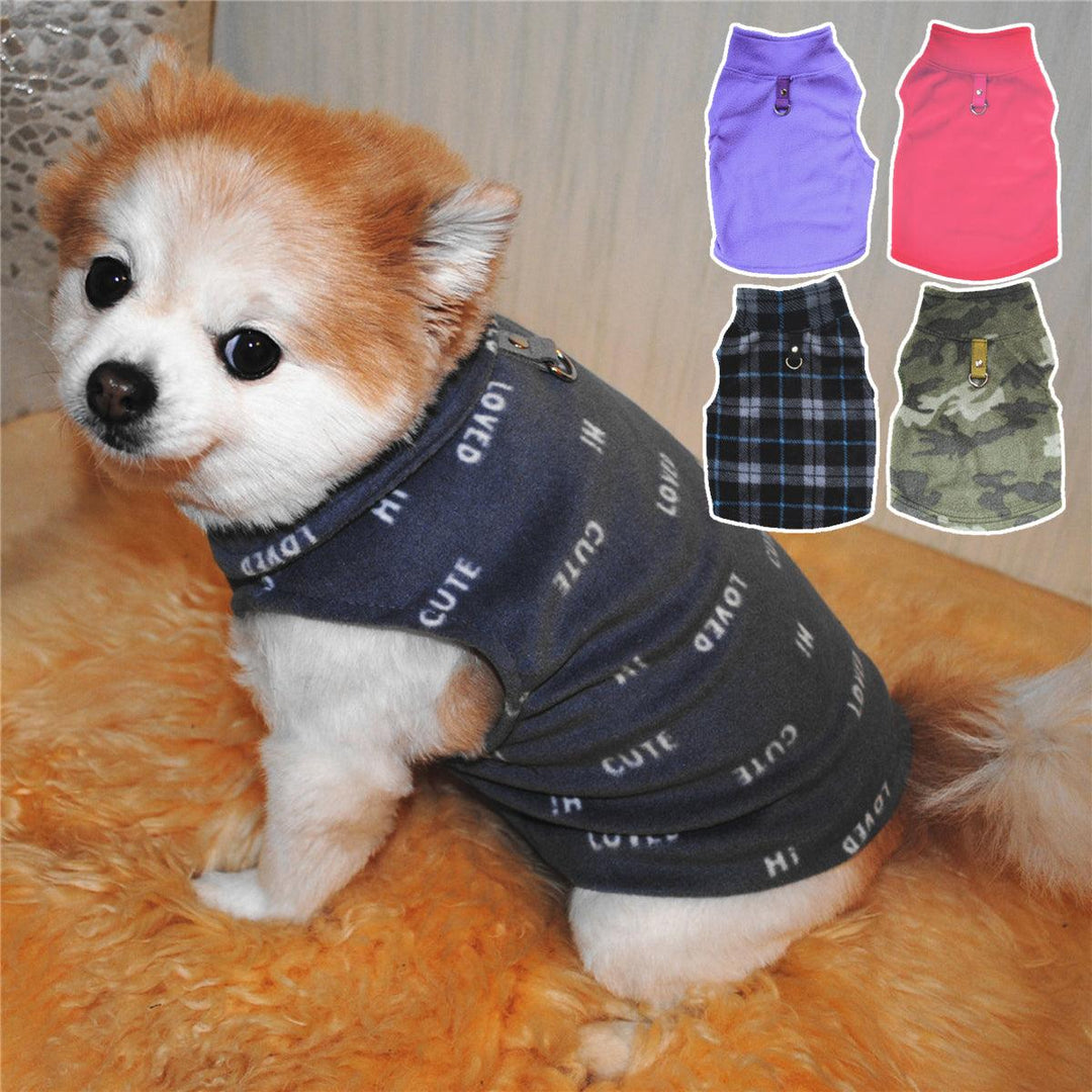 Fleece Winter Dog Clothes Small Large Big Dogs Pet Coats Vest Jacket Pet Warm Clothes - MRSLM