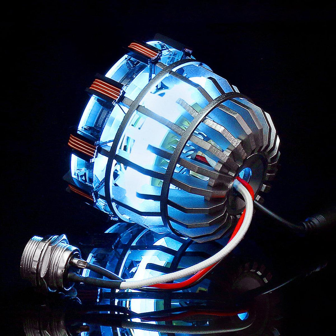 In Stock 1:1 Aluminum Alloy Arc Reactor DIY Model MK2 Led Light Mark Chest Tony Heart Lamp Light DIY Model Science Toy - MRSLM
