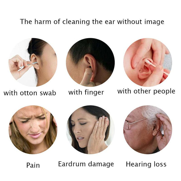 AN102 Ear Cleaning Spoon 1.3MP HD720P 3in1 Type-C USB Visual Otoscope 5.5mm 6 LEDs Ear Pick Ear Spoon Camera for Android PC - MRSLM