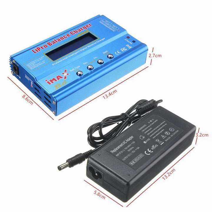 iMAX B6 80W 6A Lipo Battery Balance Charger with Power Supply Adapter - MRSLM