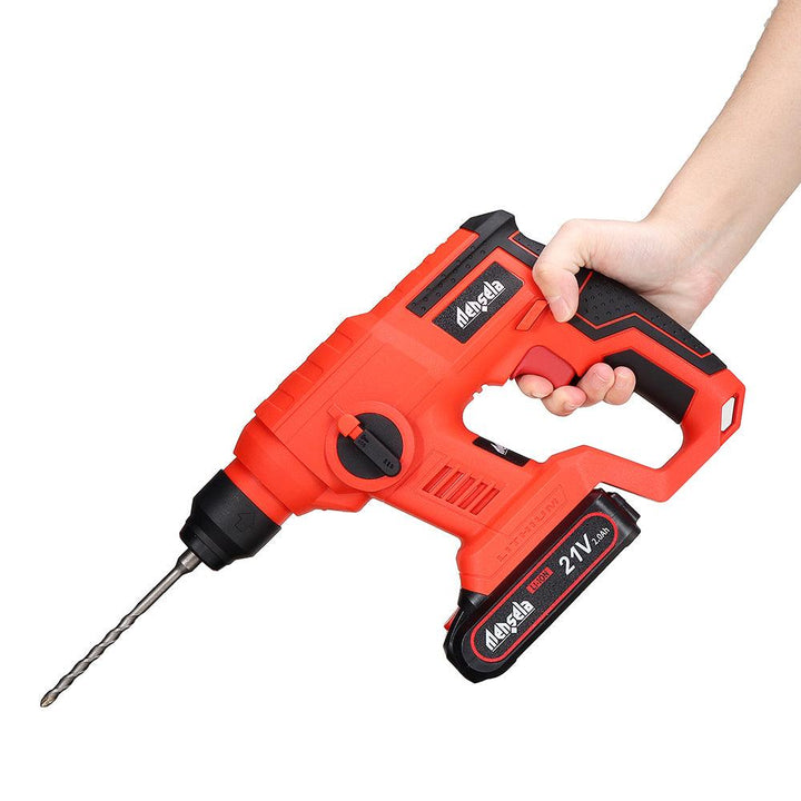 Mensela EH-LM1 100-240V 21V 2.0Ah Electric Impact Drill Hammer Electric Cordless Drill Powerful Speed Concrete Breaker W/ One Battery - MRSLM