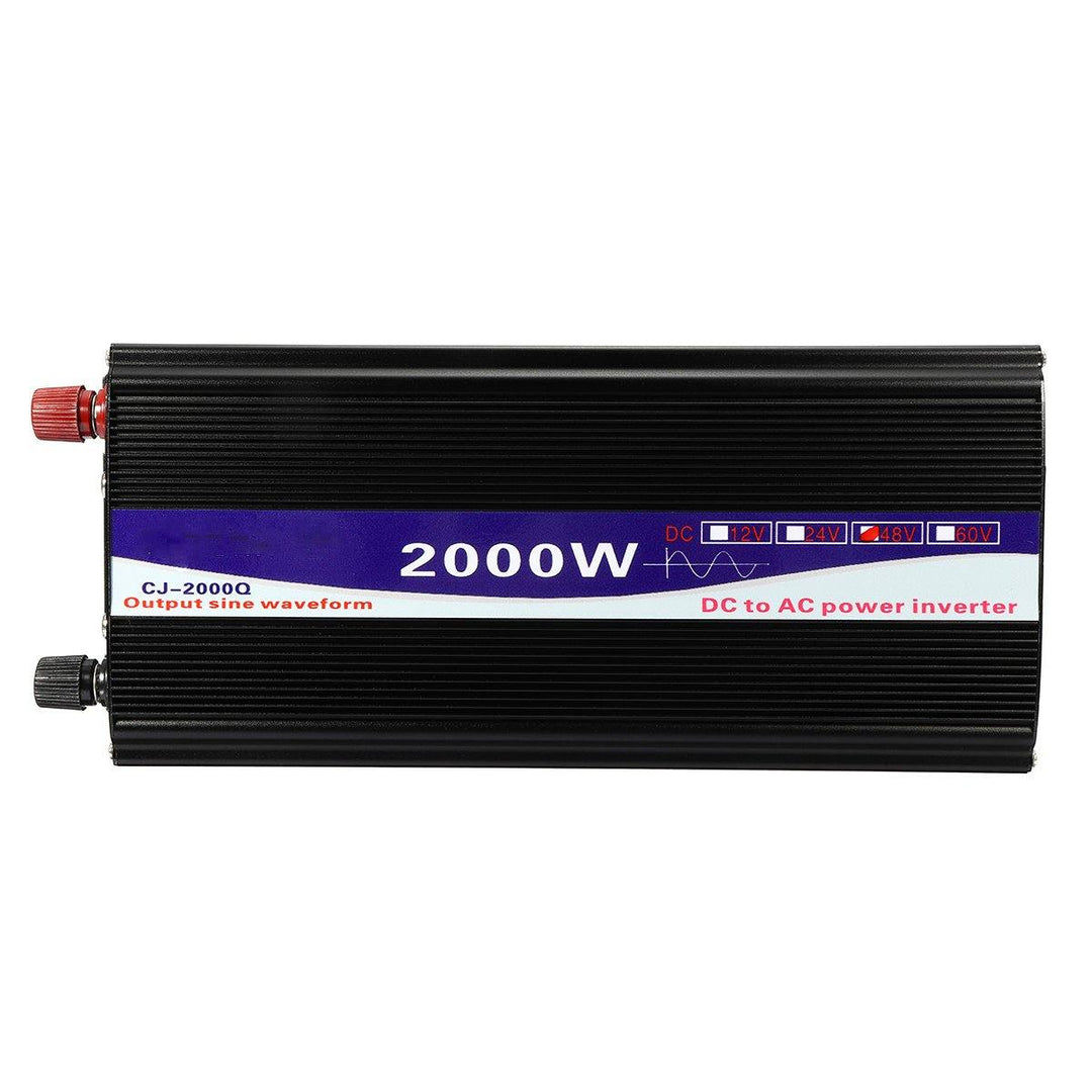 2000W Peak 12V/24V/48V to 220V Pure Sine Wave Power Inverter Digital Display Home Converter - MRSLM