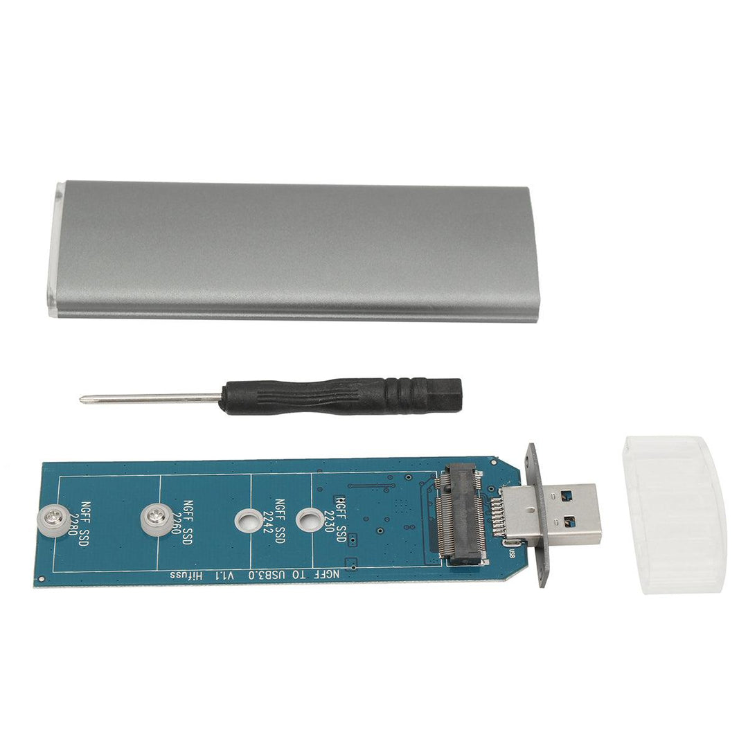 M.2 NGFF SSD SATA to USB 3.0 Converter Adapter External Enclosure Mobile SSD Case - MRSLM