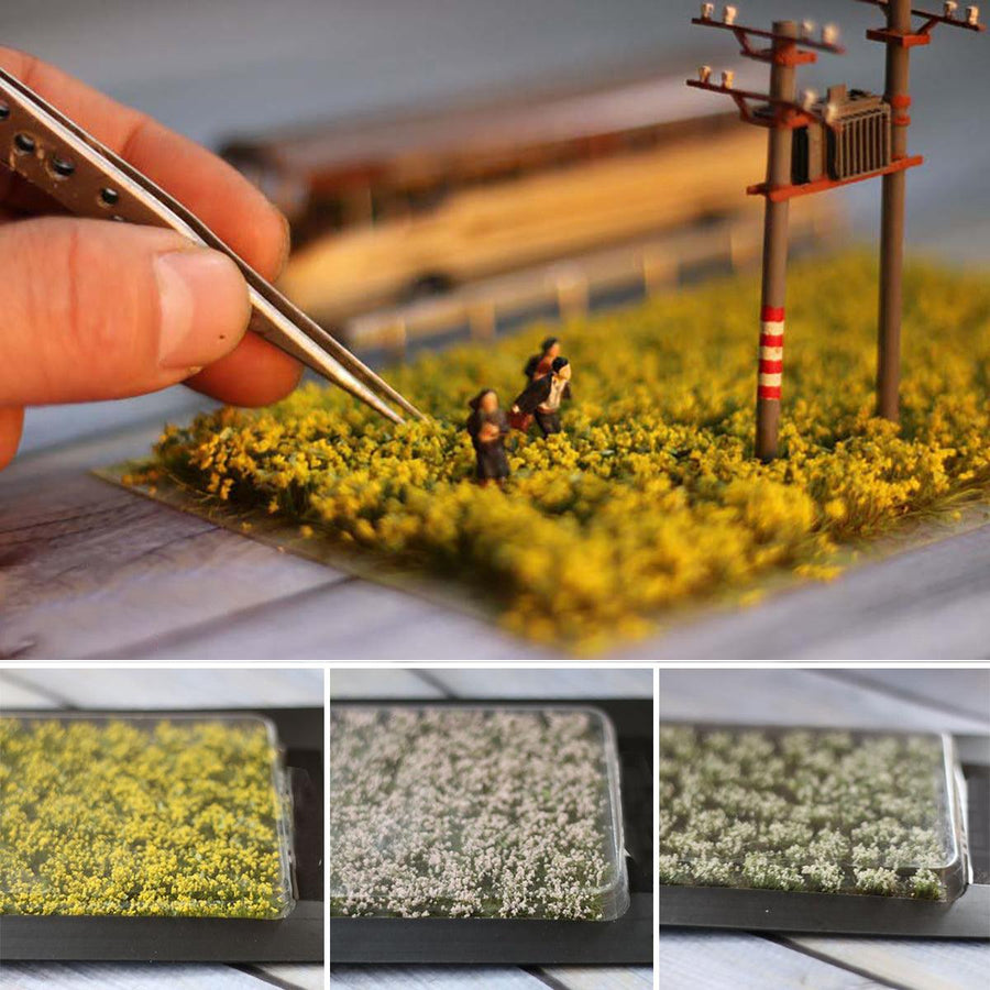 Mini Scenery Flower Artificial Clusters Ciniature Model Scale Train Landscape Decorations - MRSLM