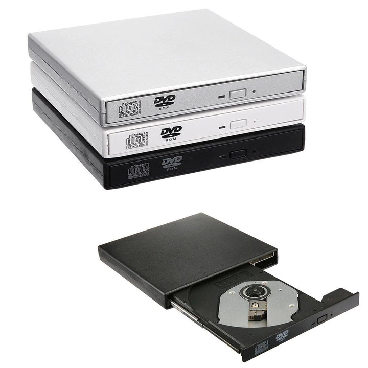 USB2.0 External Optical Drive CD DVD Burner DVD-RW CD/DVD-ROM Player Rewriter Data Transfer for PC Laptop Computer Components - MRSLM