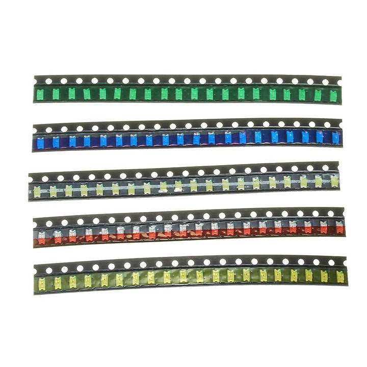 2000Pcs 5 Colors 400 Each 1206 LED Diode Assortment SMD LED Diode Kit Green/RED/White/Blue/Yellow - MRSLM