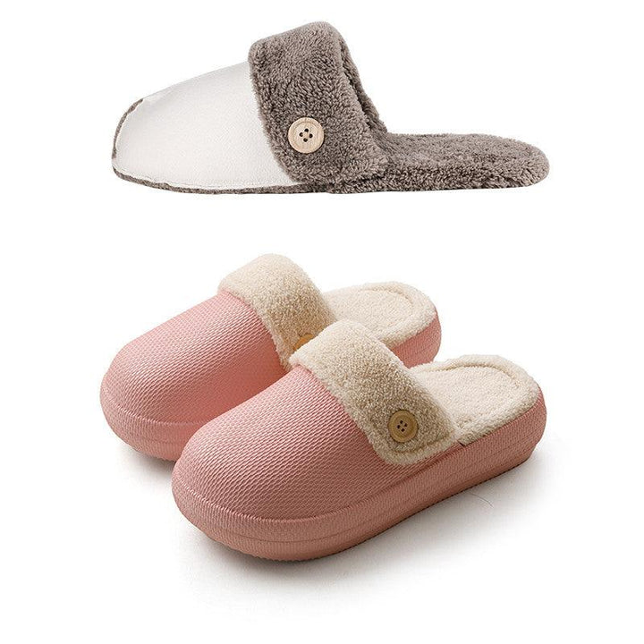 Home Household Couple Non-slip Cotton Slippers - MRSLM