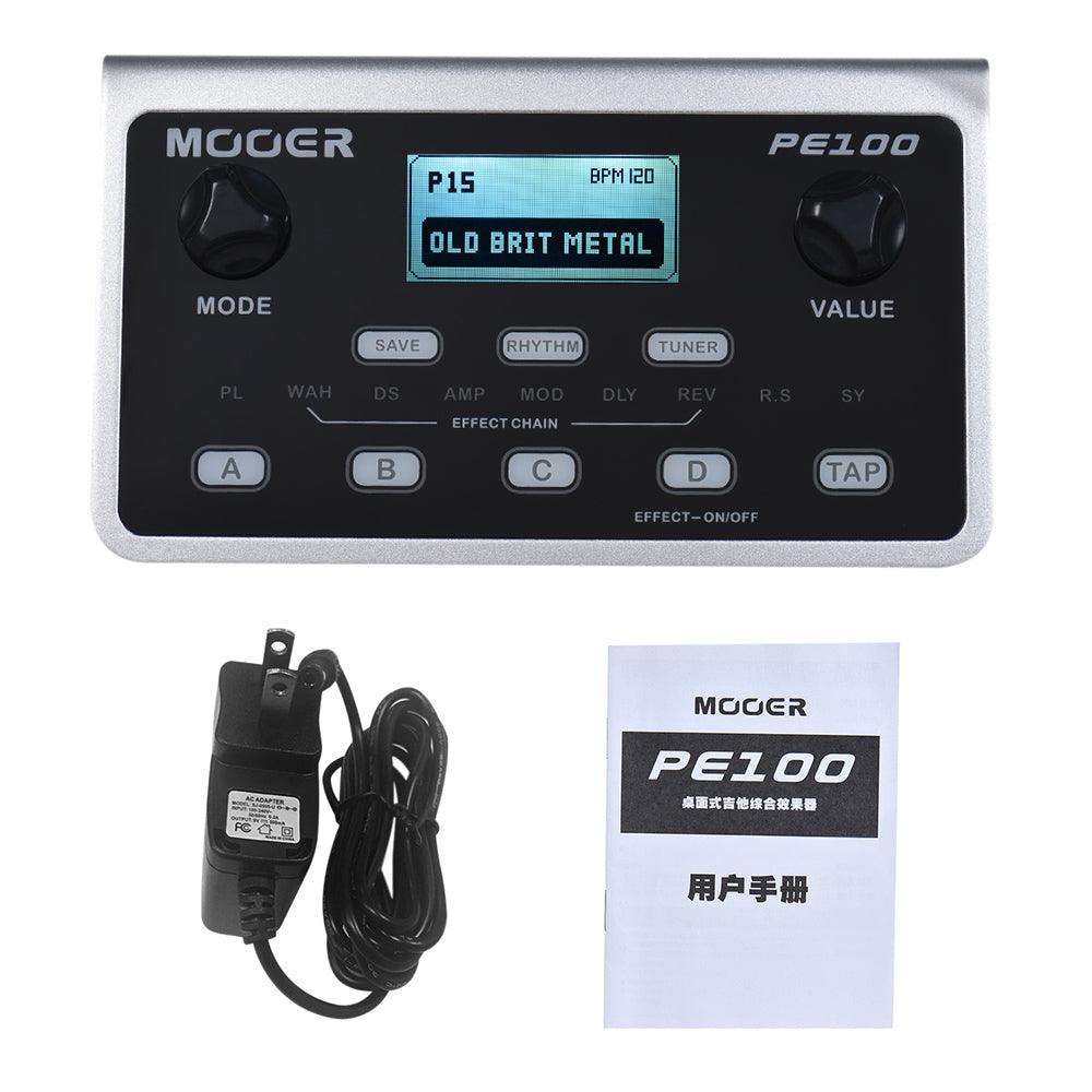MOOER PE100 Portable Multi-effects Processor Guitar Effects Pedal - MRSLM