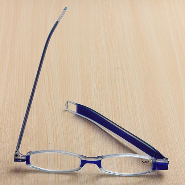 Blue 360 Degree Rotation Rotating Folding Presbyopic Reading Glasses Strength 1.0 1.5 2.0 2.5 3.0 3.5 - MRSLM