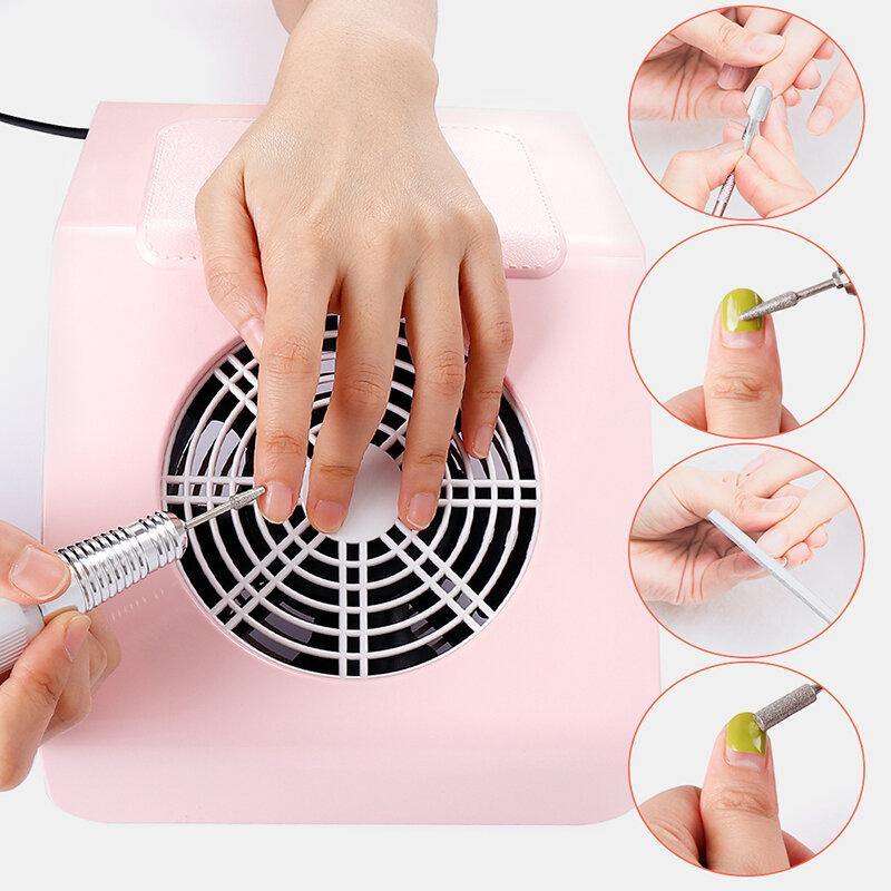 Nail Dust Suction Collector Manicure Machine Tools Collecting Bag Fan Vacuum Cleaner for Nail Cleaner Tool - MRSLM