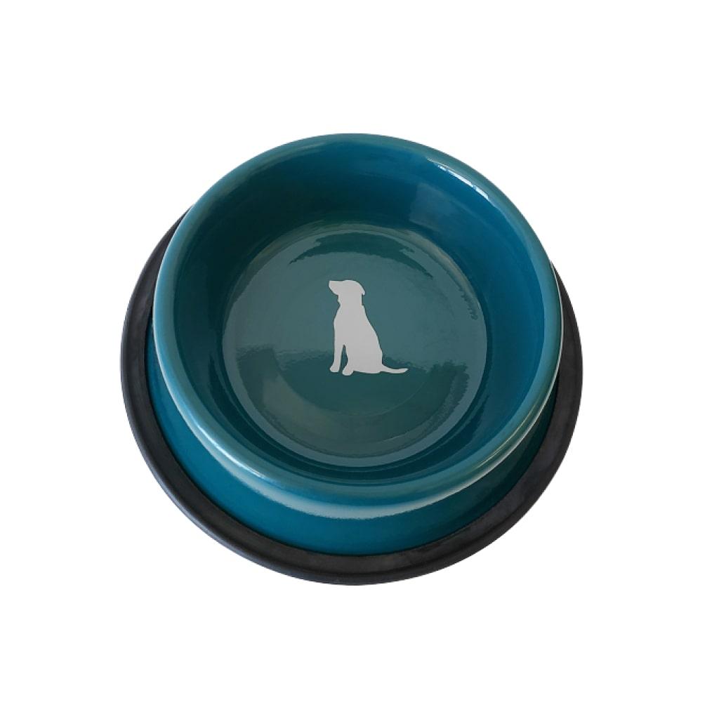 Teal Non Skid Dog Bowl - MRSLM