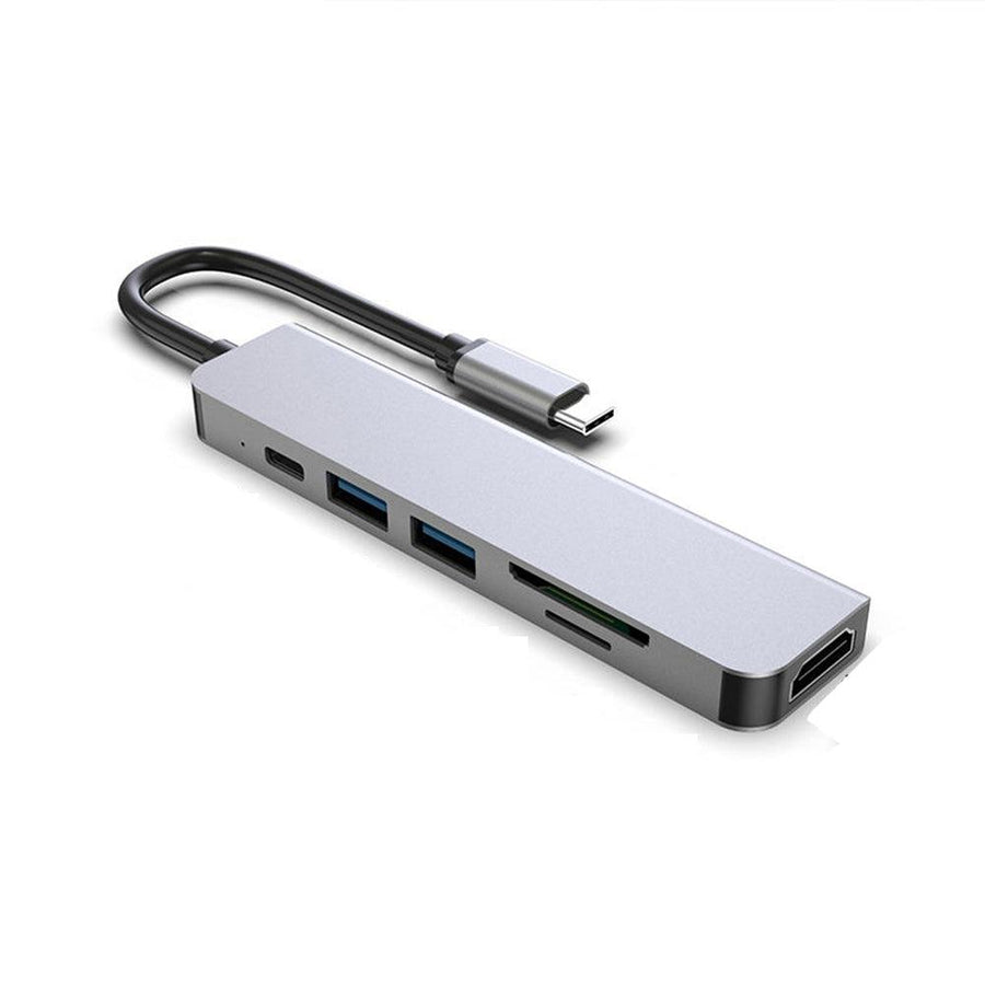 BYL-TC6A USB-C Hub 2*USB3.0 Port HDMI 4K@30Hz 1080P60Hz PD Charge Adapter TF SD Reader Type-c Hub - MRSLM
