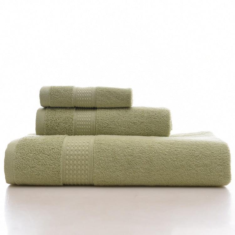 KC LN-01 Bath Pure Towels Long Stapled Cotton Beach Spa Thicken Super Absorbent Towel Sets - MRSLM