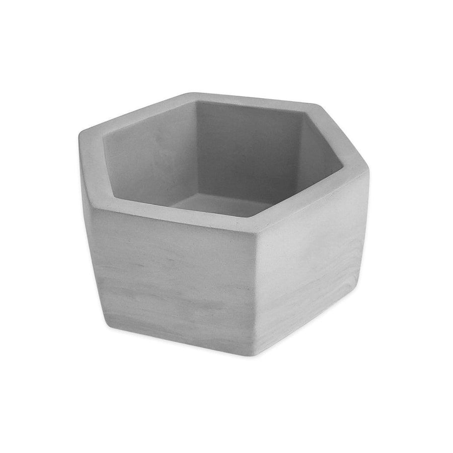 Gray Hexagon Ceramic Planter - MRSLM