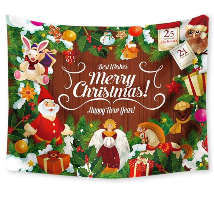 Christmas Style Tapestry Polyester 150x200cm Large Digital Printing Tapestry For Shop Decoration TV Background Wall Tablecloth - MRSLM
