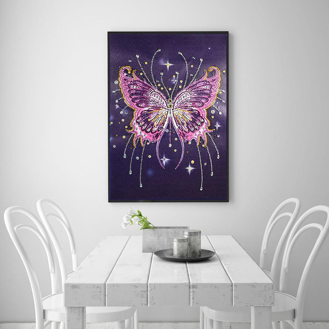 DIY 5D Diamond Painting Kit 5D Butterfly Handmade Craft Cross Stitch Embroidery Home Office Wall Decorations - MRSLM
