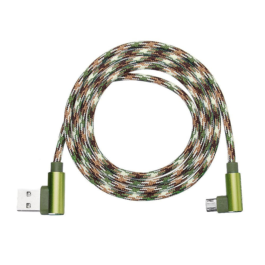APPACS Camouflage Micro USB to USB Double 90 Dregee Right Angle Tablet Cable 2M - MRSLM