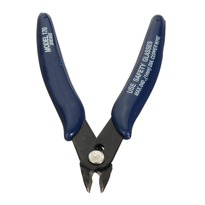 Ctrical Wire Cable Cutters Cutting Side Snips Flush Pliers + BAKU BK-108 Ergonomic Professional Stainless Steel Precision Mini Pliers Long Nose Pliers - MRSLM