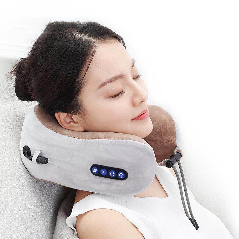 Electric Neck Massager U shaped Pillow Multifunctional Portable Shoulder Cervical Massager Outdoor Home Car Relaxing Massage - MRSLM