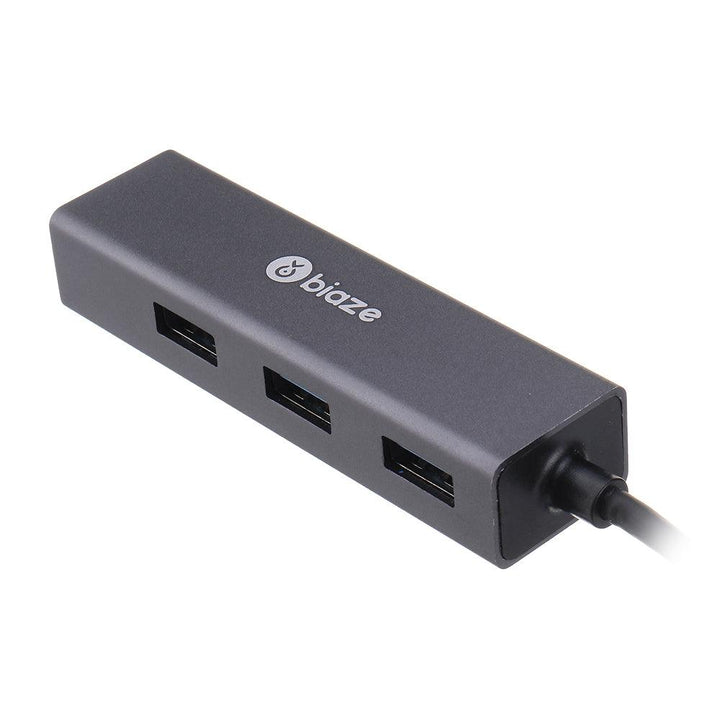 BIAZE HUB2 Aluminum Alloy USB 3.0 to 4-Port USB 3.0 OTG HUB Adapter 0.2M - MRSLM