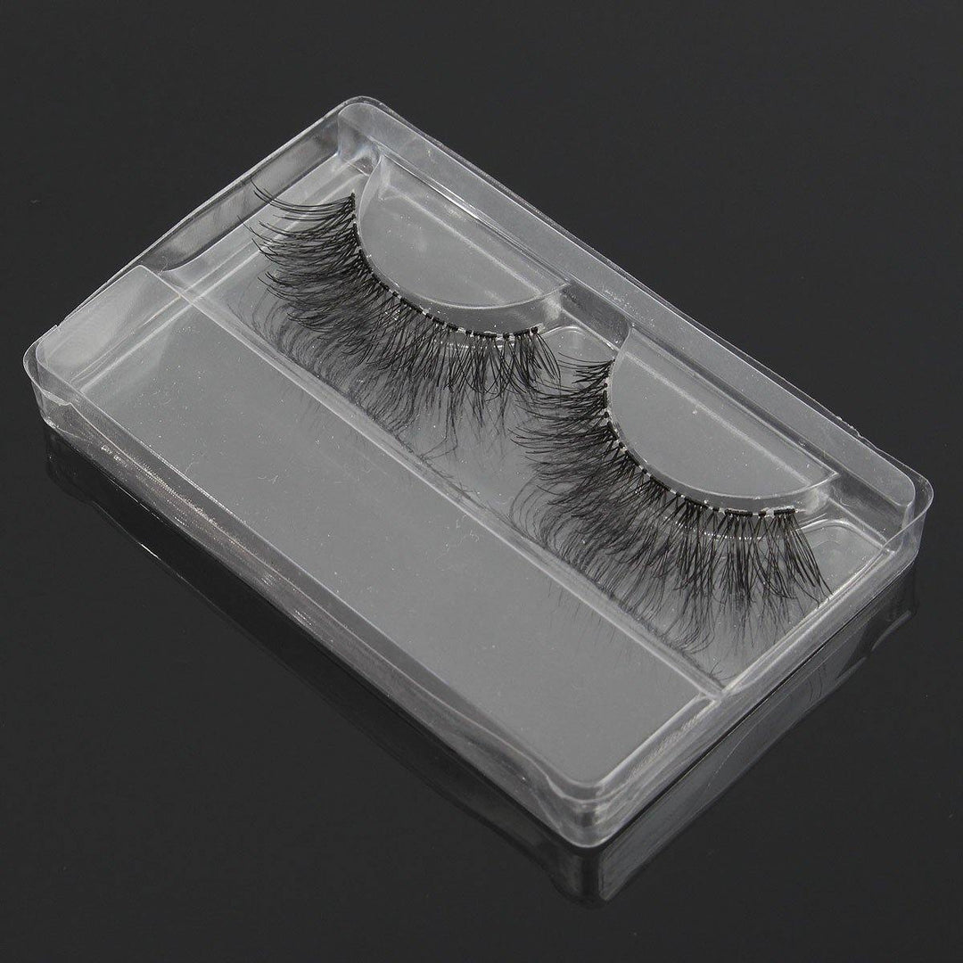 1pc False Eyelashes Packing Box Clear Transparent Reusable Portable Eye Makeup Tools - MRSLM