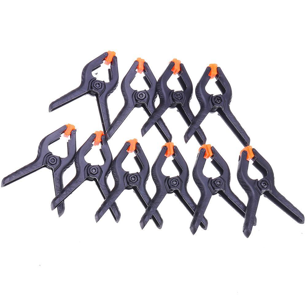 10Pcs 2inch Spring Clamps DIY Woodworking Tools Plastic Nylon Clamp Woodworking Spring Clip Photo Studio Background - MRSLM