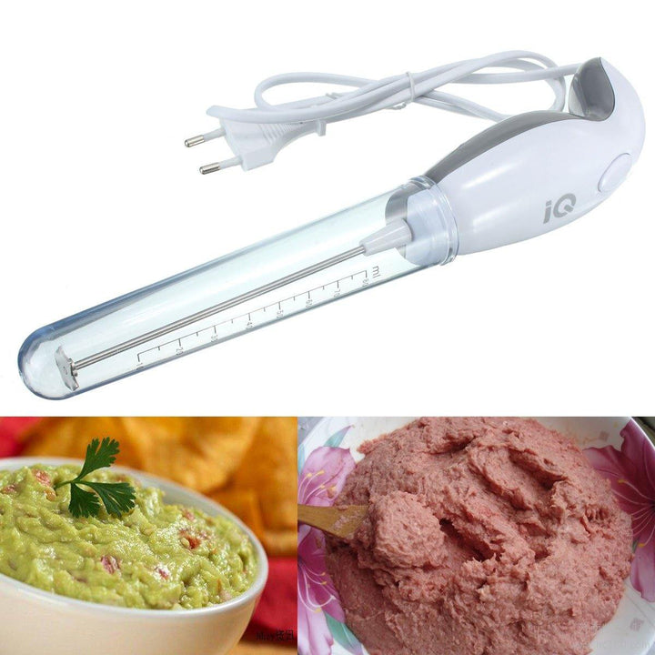 Food Frother Handheld Electric Milk Frother Food Grade Stainless Steel Blender - MRSLM