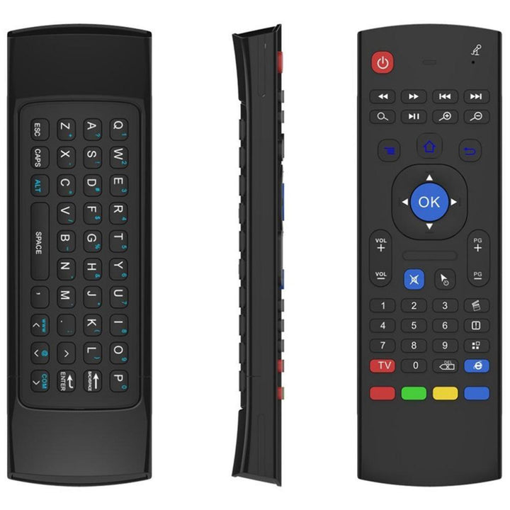 Universal Double-Sided 2.4G Wireless Air Mouse Gyro Sensing Mini Keyboard Remote Control For PC Android TV Box - MRSLM