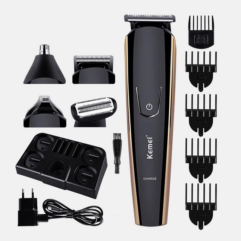 KEMEI KM526 Multi-Function Electric Hair Trimmer USB Rechargeable Nose Hair Beard Clipper Cutter - MRSLM