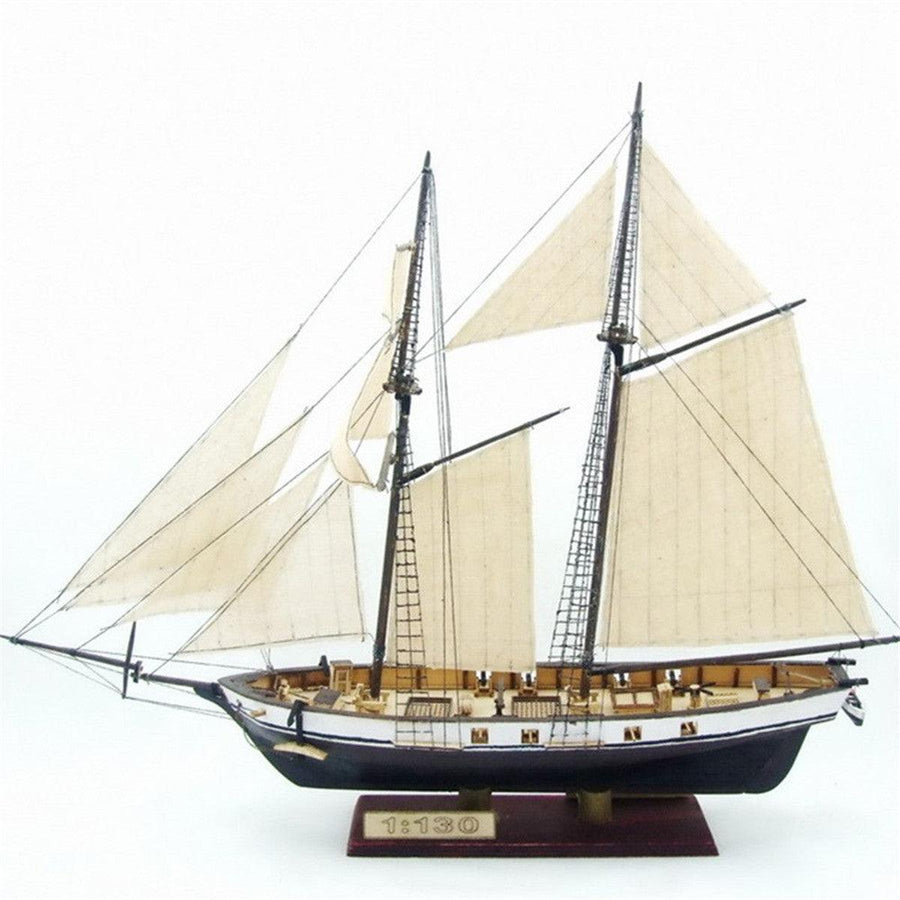 380x130x270mm DIY Ship Assembly Model Kits Classical Wooden Sailing Boats Scale Model Decoration - MRSLM
