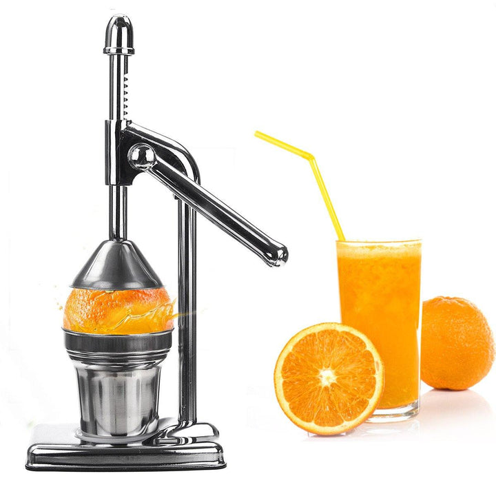 Stainless Steel Manual Citrus Juicer Orange Lemon Manual Juice Squeezer Silver - MRSLM