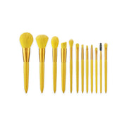 yellow makeup brush set - MRSLM