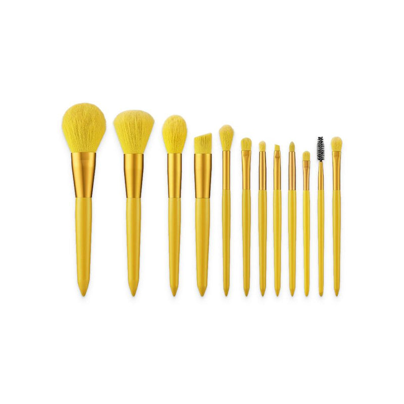 yellow makeup brush set - MRSLM